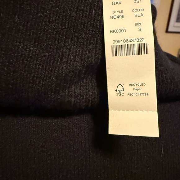 NWT J.Crew Size S Zip Cowel neck sweater-dress in Supersoft yarn Black - Picture 12 of 12